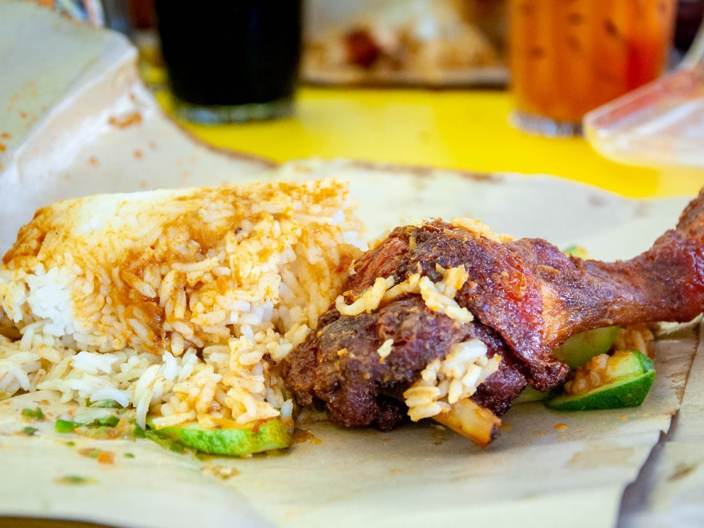 zamzara nasi daging bakar nasi kukus ayam berempah